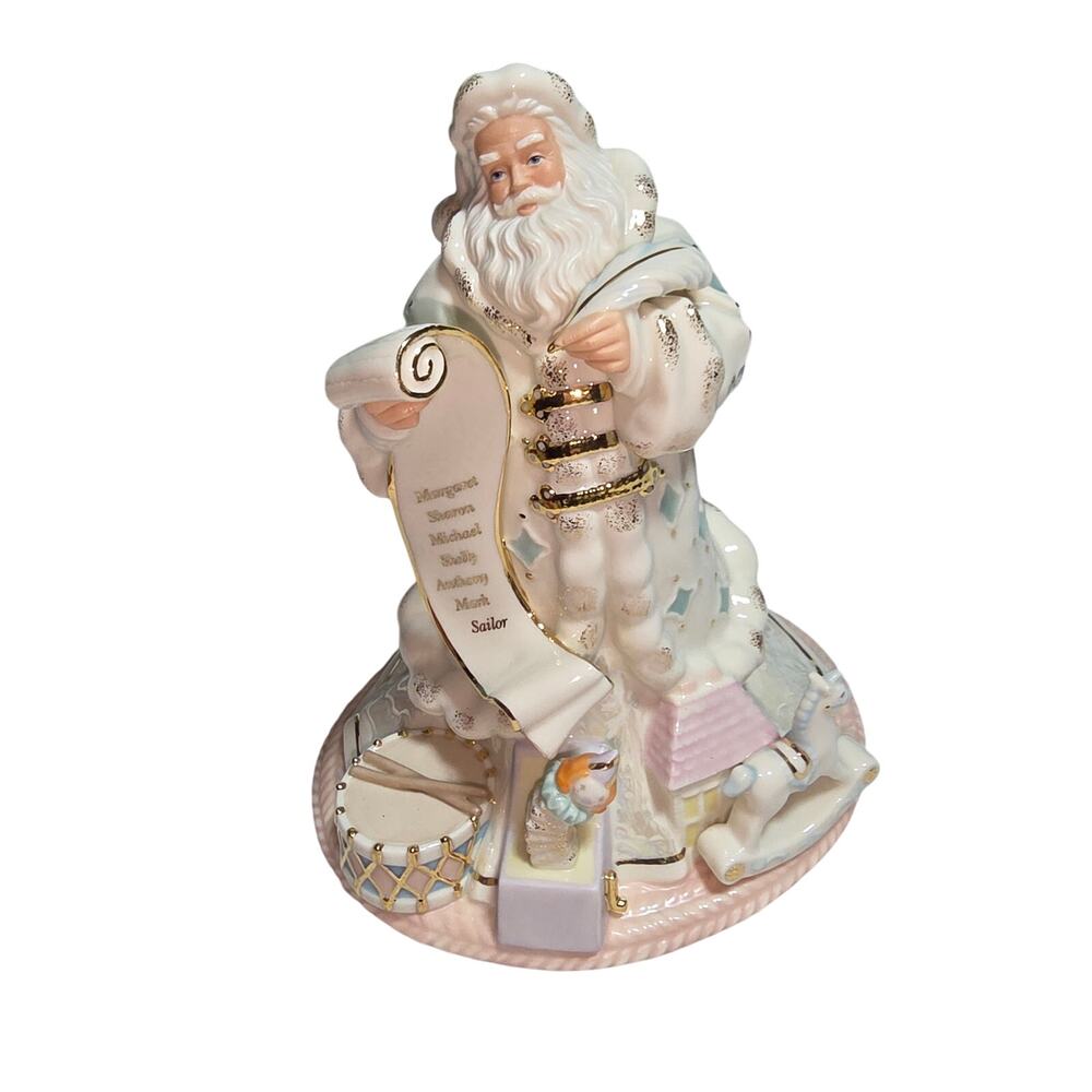 VINTAGE LENOX HOLIDAY TRADITIONS SANTA LIST GOLD (NO.BOX)